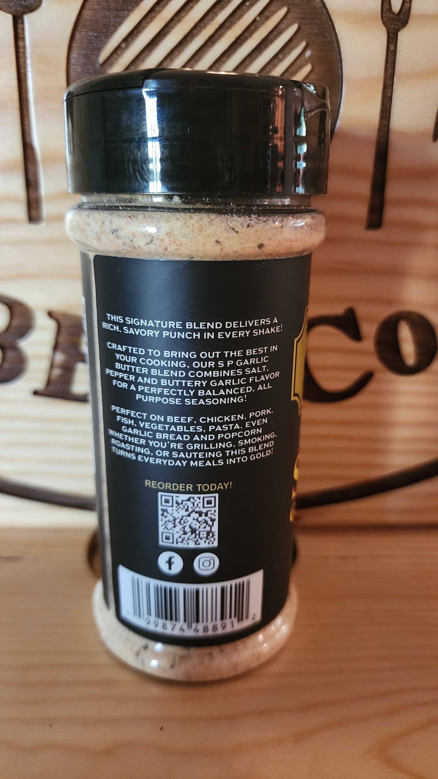 Salt Pepper Garlic Butter Seasoning