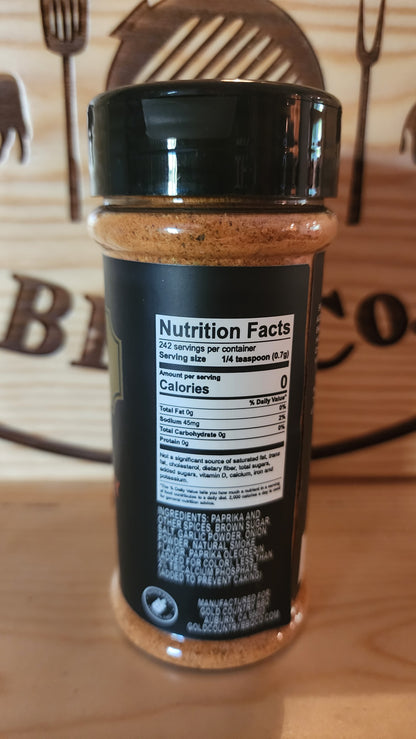 Sweet Smokey Gold Spice Rub 6oz